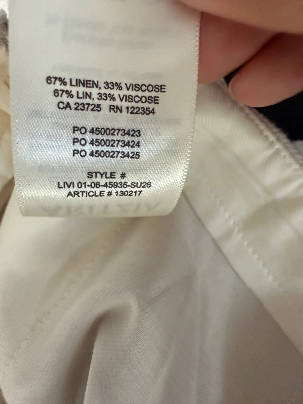 Babaton aritzia linen